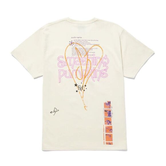HUF X Smashing Pumpkins Bye June T-Shirt Bone Natural 2XL XXL NEW NWT - Picture 2 of 10